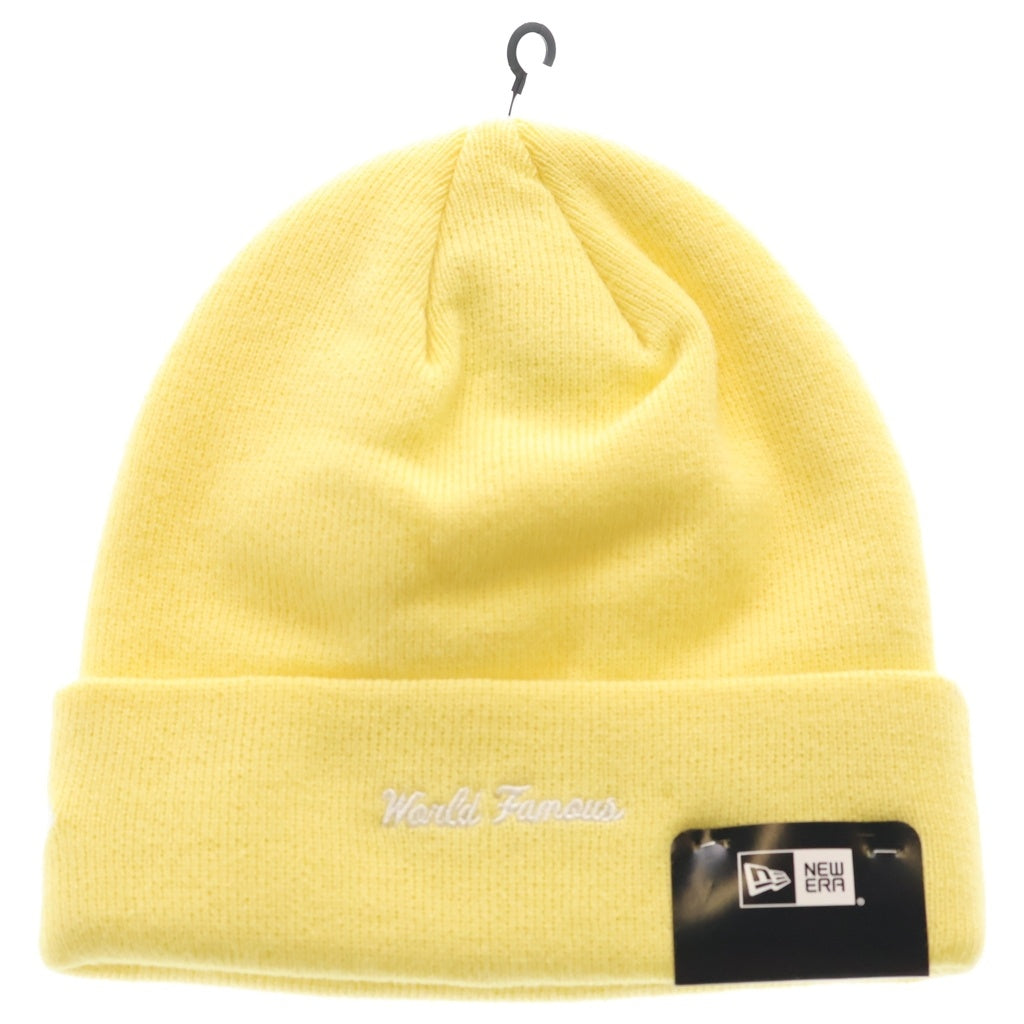 SUPREME(シュプリーム) 22AW ×New Era Box Logo Beanie ボックスロゴ ビーニー ニットキャップ 帽子 イエロー