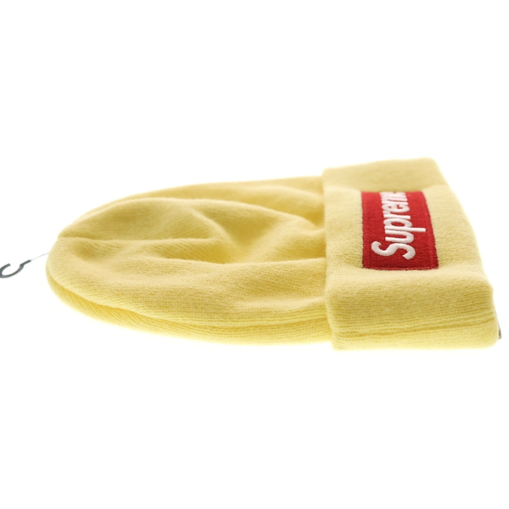 SUPREME(シュプリーム) 22AW ×New Era Box Logo Beanie ボックスロゴ ビーニー ニットキャップ 帽子 イエロー