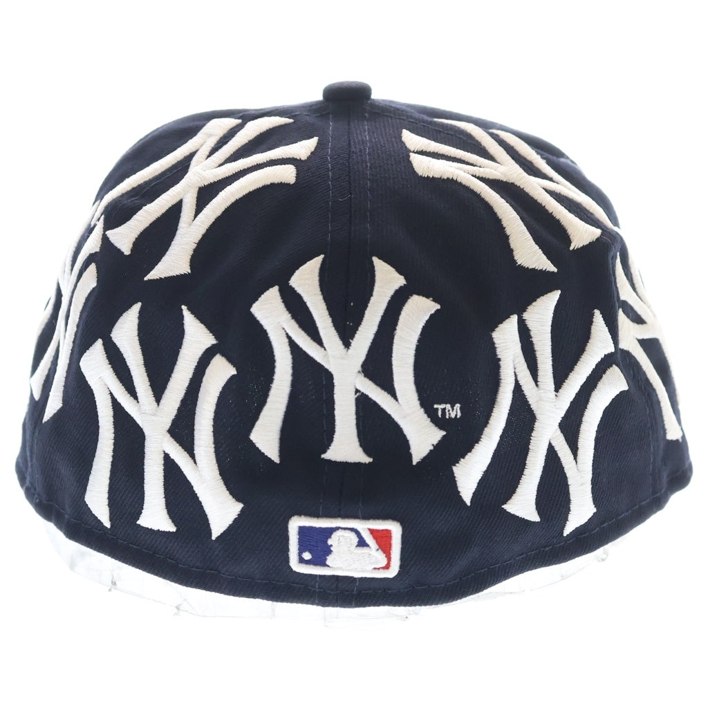 SUPREME(シュプリーム) 21AW ×New Era New York Yankees Box Logo ニューヨーク ヤンキース ニューエラ ボックスロゴ ベースボールキャップ 帽子 ネイビー