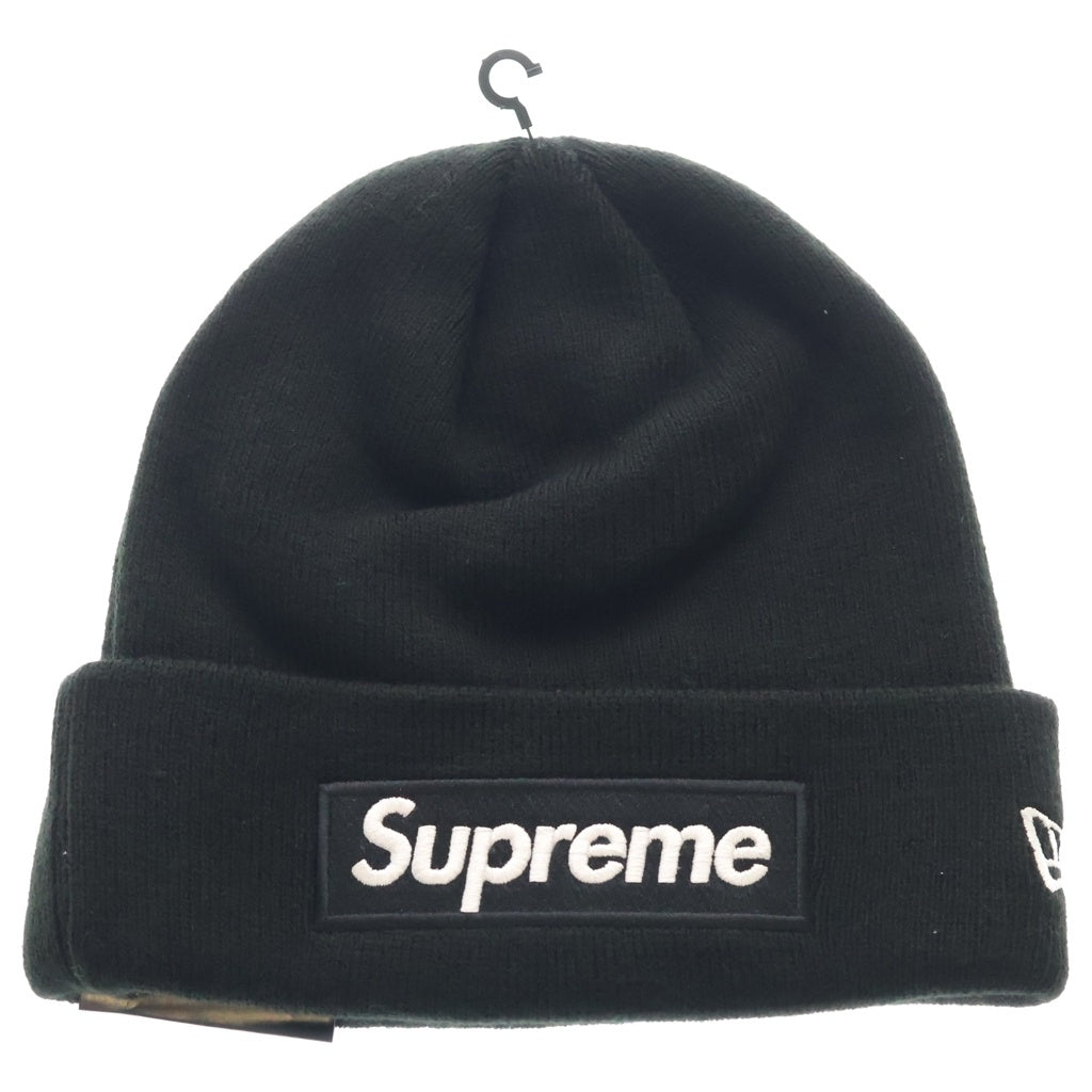 SUPREME(シュプリーム) 22AW ×New Era Box Logo Beanie ボックスロゴ ビーニー ニットキャップ 帽子 ブラック