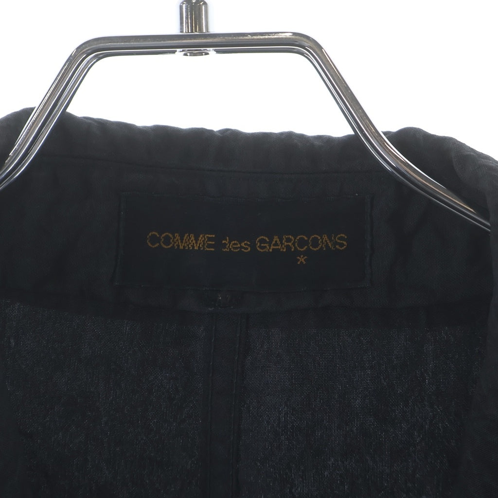 COMME des GARCONS(コムデギャルソン) 80s VINTAGE 85AW Archive Automne-Hiver 85-86 シワ加工スタッフコート ブラック アーカイブ