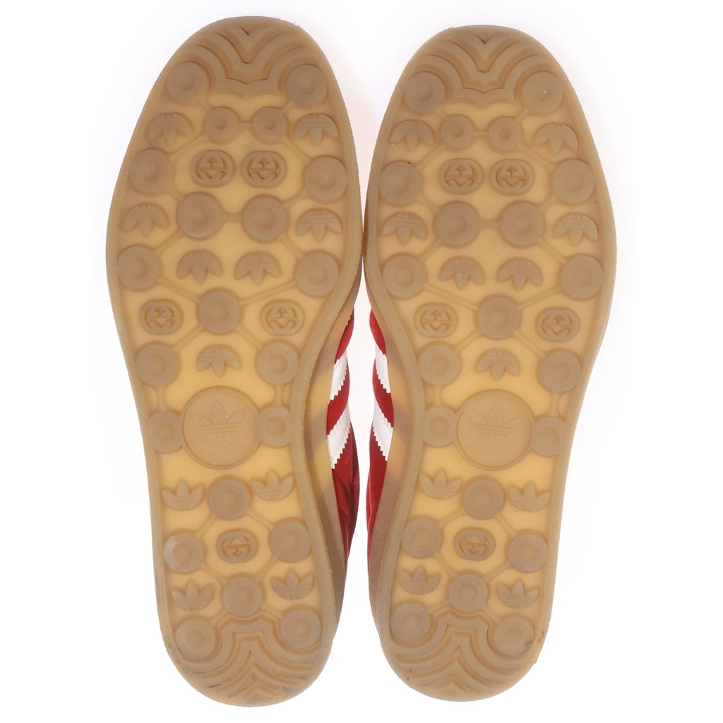 GUCCI(グッチ) ×adidas Gazelle HQ8853 アディダス ガゼル ベルベット ローカットスニーカー レッド