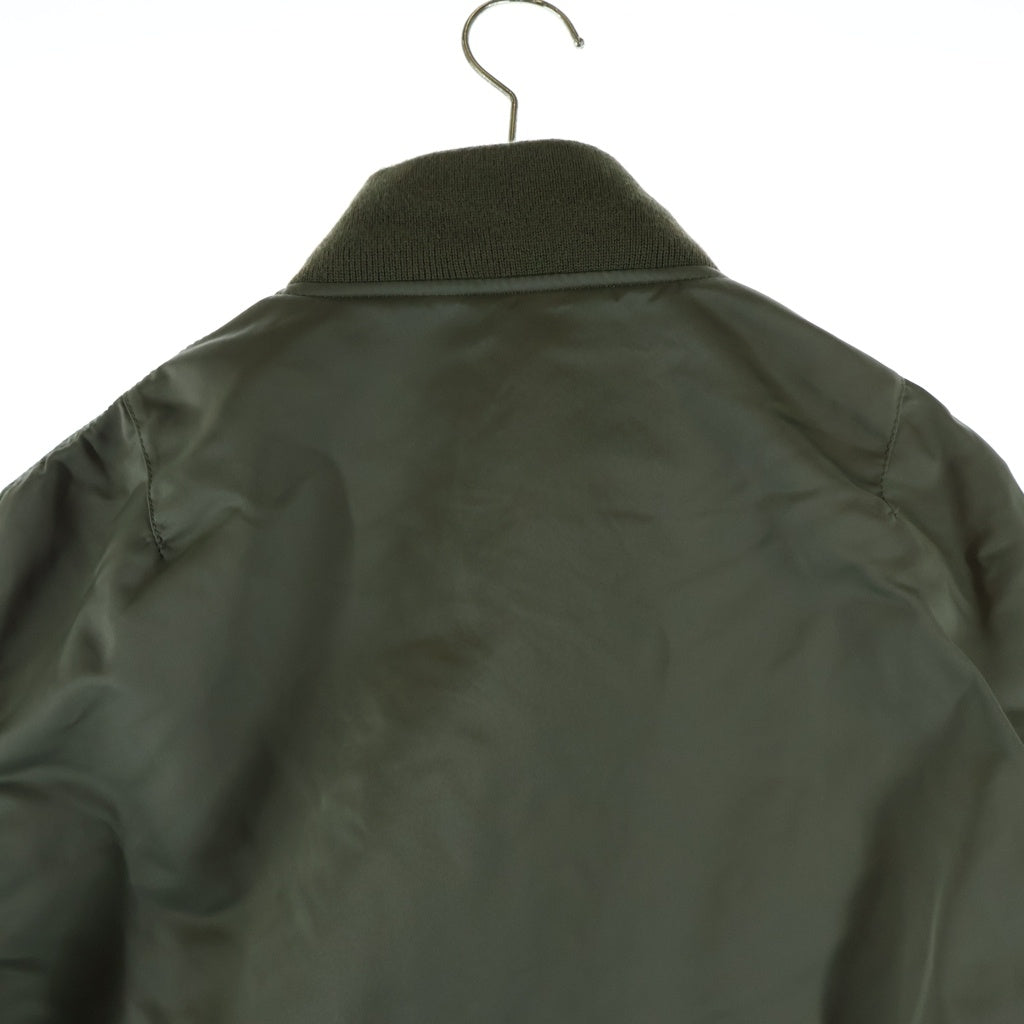 Sacai(サカイ) 22AW Nylon Twill Mix Blouson ナイロン ツイル デニム ドッキング MA-1 ブルゾン ジップアップ フライト ジャケット カーキ/インディゴ 22-02825M