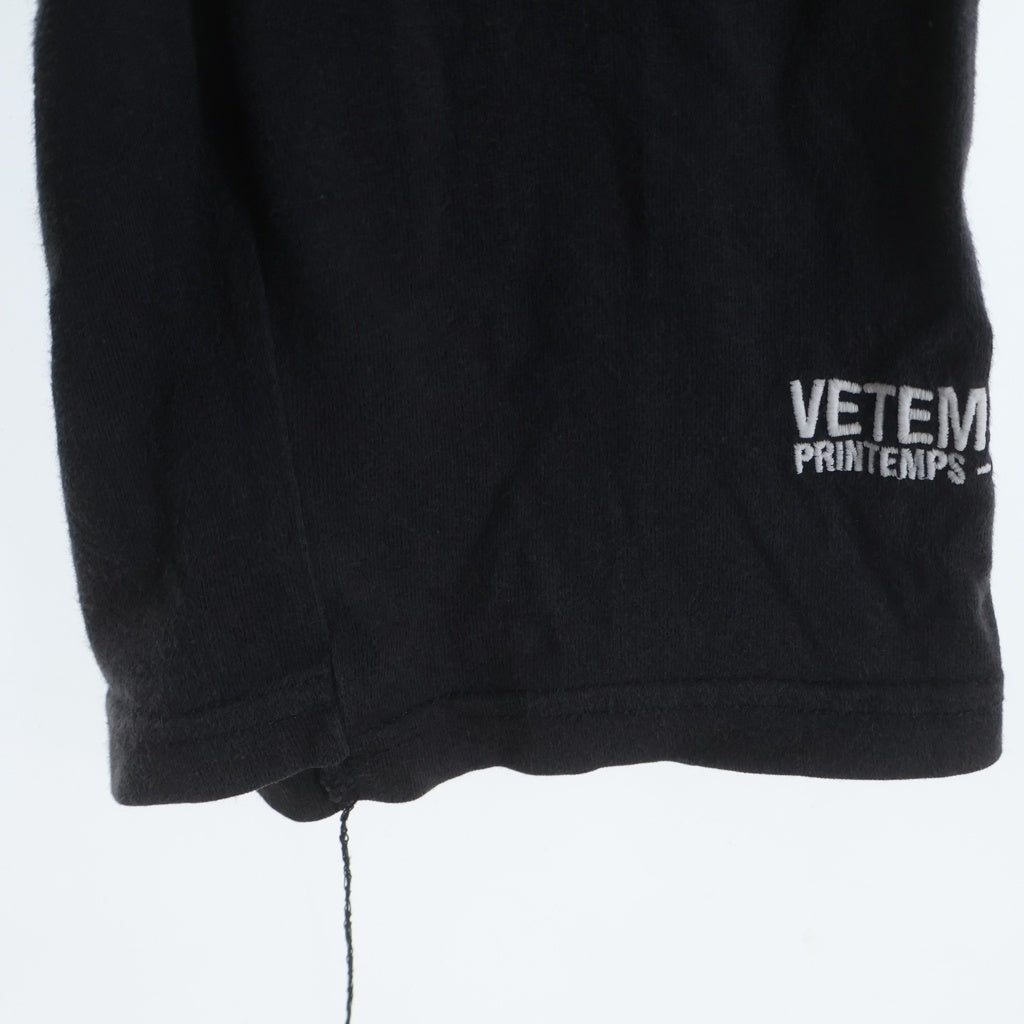 VETEMENTS(ヴェトモン) 18AW ×ALPHA INDUSTRIES MA-1 アルファ オーバーサイズフライトジャケット ブラック MAH19JA204