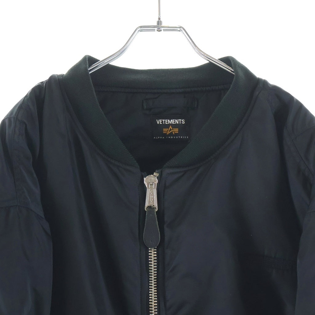VETEMENTS(ヴェトモン) 18SS Light Ruffle Hoodie MATTERHORN ライト フーディ プルオーバーパーカー ブラック WSS18TR11