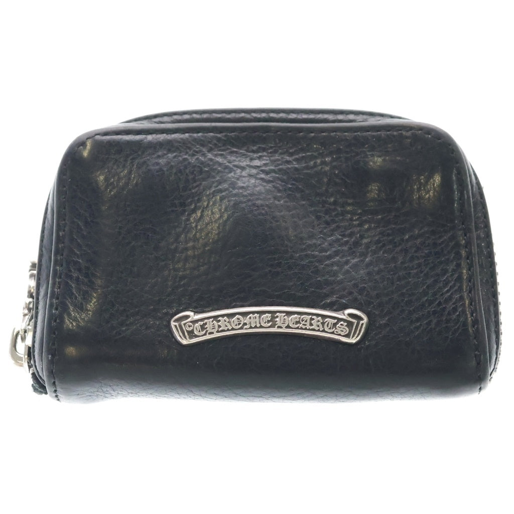CHROME HEARTS(クロムハーツ) COIN CASE ダガージップ スクロールラベル コインケース 財布 ブラック