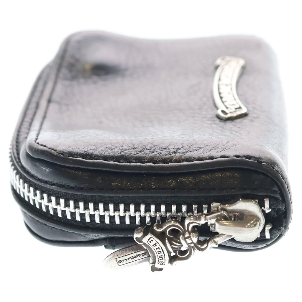 CHROME HEARTS(クロムハーツ) COIN CASE ダガージップ スクロールラベル コインケース 財布 ブラック
