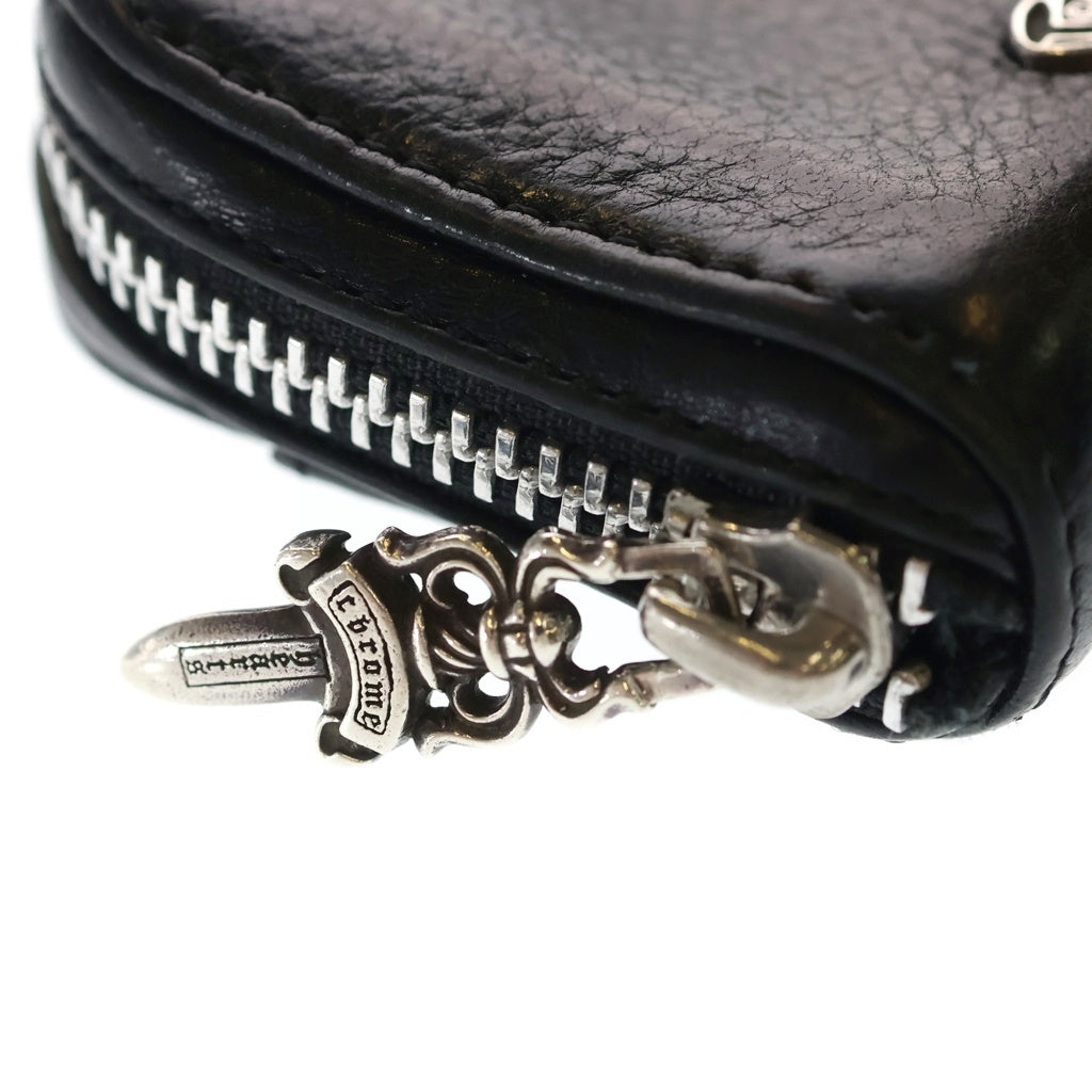 CHROME HEARTS(クロムハーツ) COIN CASE ダガージップ スクロールラベル コインケース 財布 ブラック