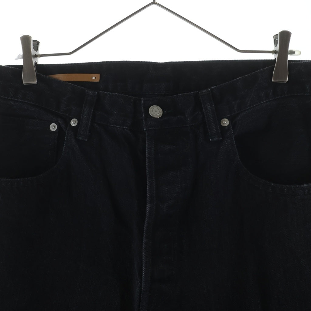 SCYE BASICS(サイベーシックス) Selvage Black Denim Baggy Jeans セルビッチデニム バギージーンズ ブラック