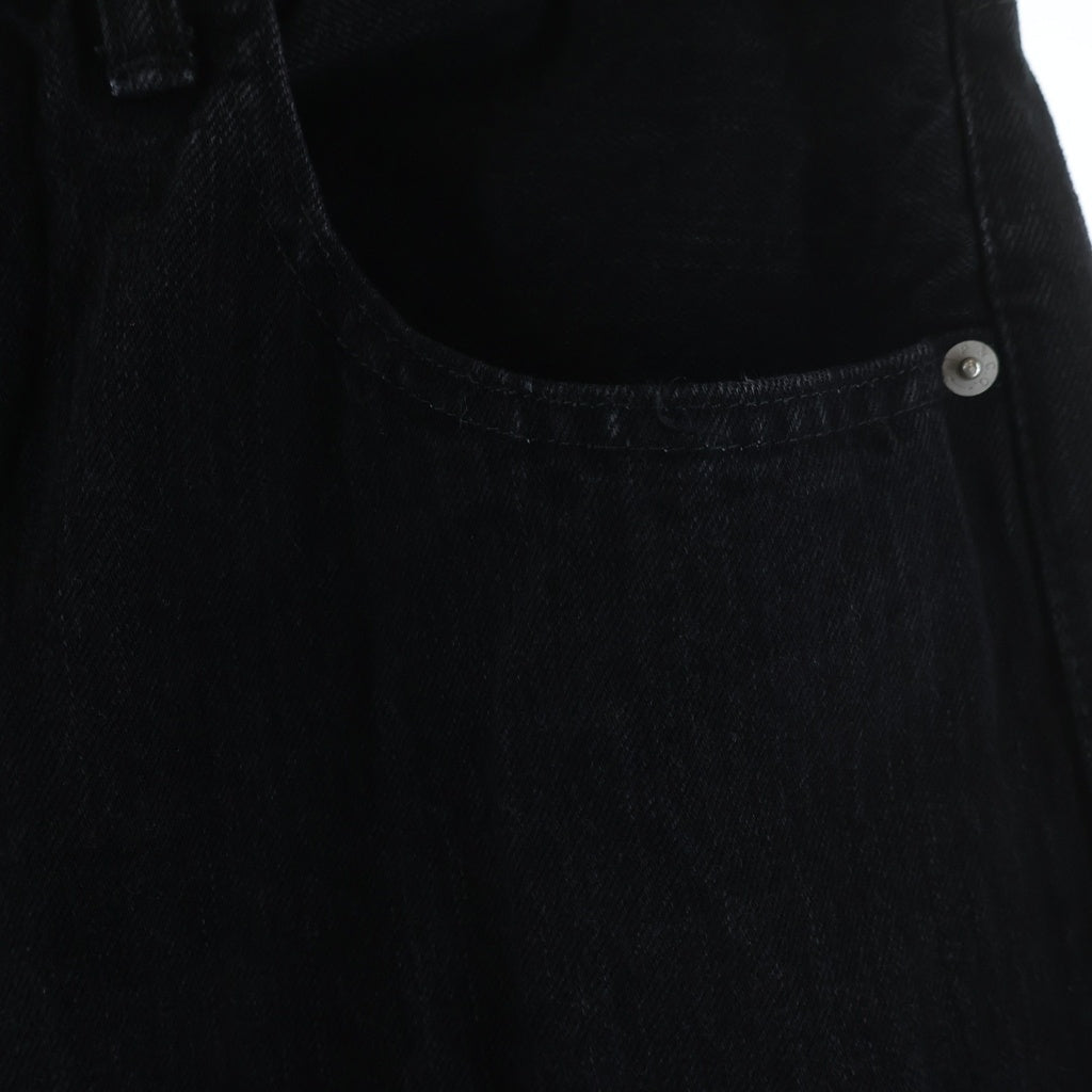 SCYE BASICS(サイベーシックス) Selvage Black Denim Baggy Jeans セルビッチデニム バギージーンズ ブラック