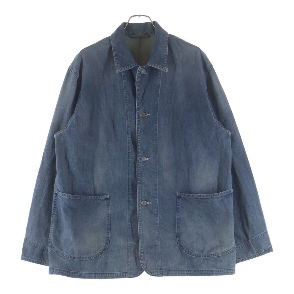 ULTERIOR(アルテリア) FADED LIGHT DENIM COVERALL ライトオンスカバーオール インディゴ USH65-KC200-B