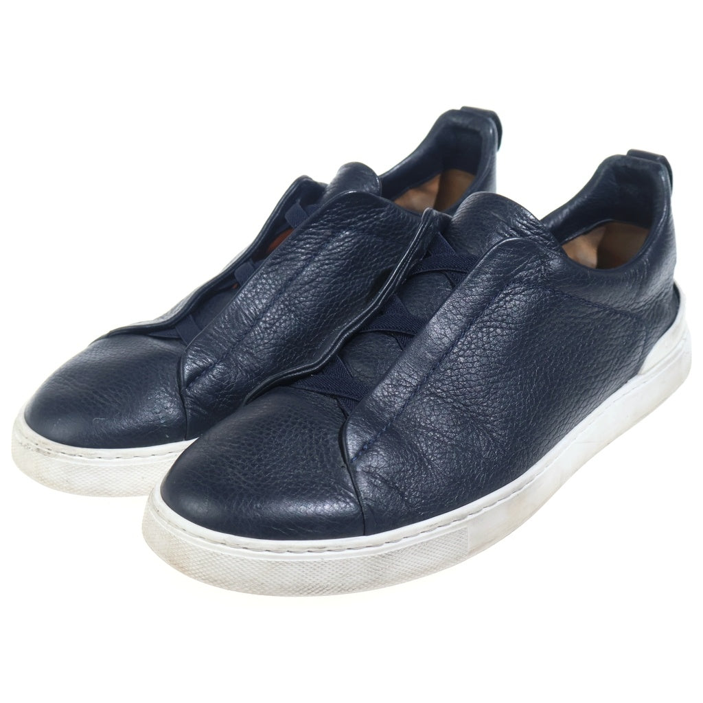 Ermenegildo Zegna(エルメネジルドゼニア) TRIPLE STITCH トリプルステッチ ローカットスニーカー ネイビー US12