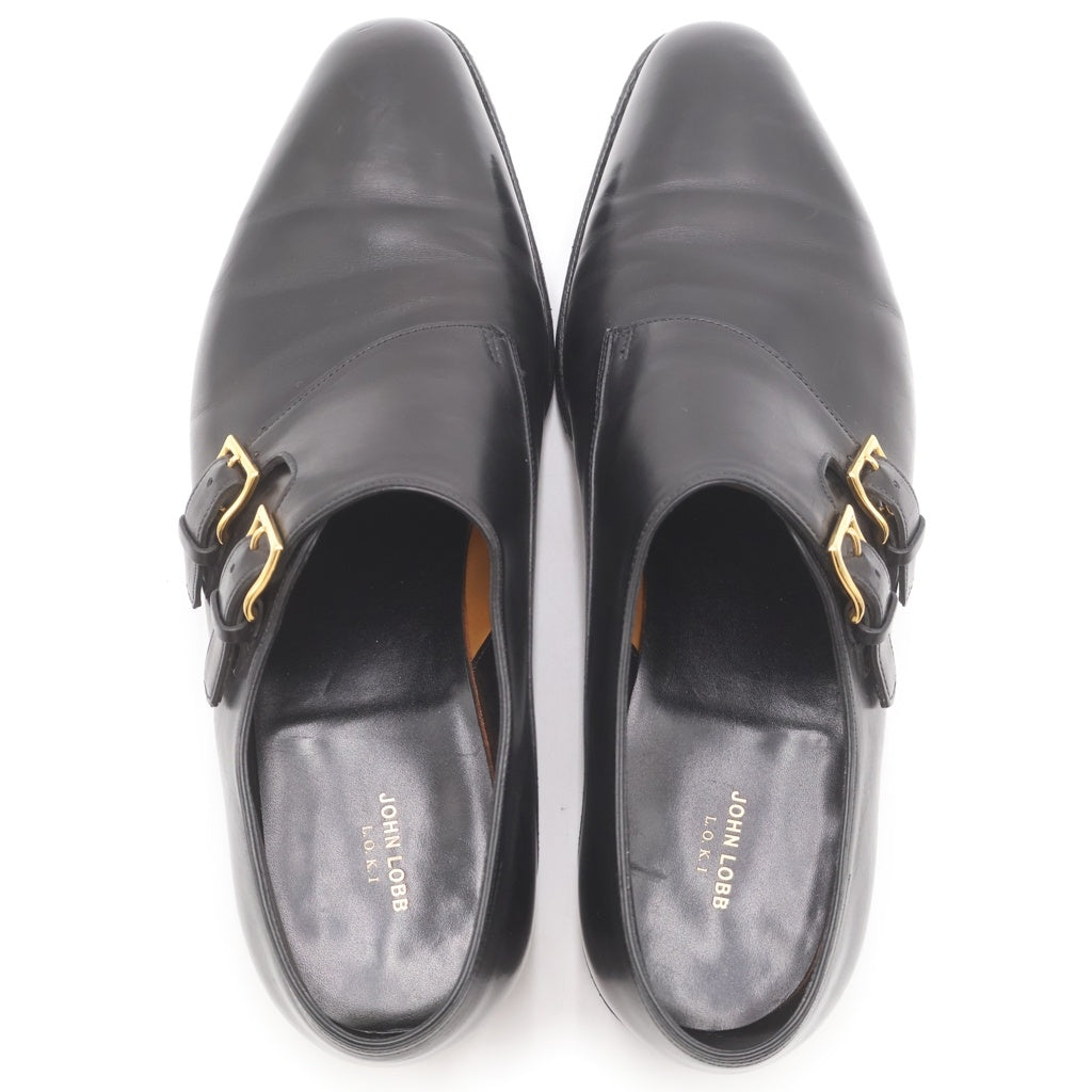 JOHN LOBB(ジョンロブ) Chapel チャペル ダブルモンク レザードレスシューズ ローファー 革靴 ブラック