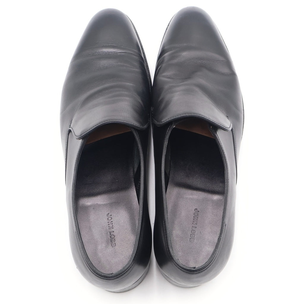 JOHN LOBB(ジョンロブ) ELM スリッポン レザーシューズ ローファー 革靴 ブラック 9 1/2