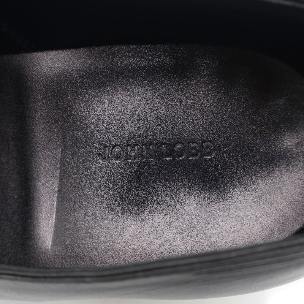 JOHN LOBB(ジョンロブ) ELM スリッポン レザーシューズ ローファー 革靴 ブラック 9 1/2