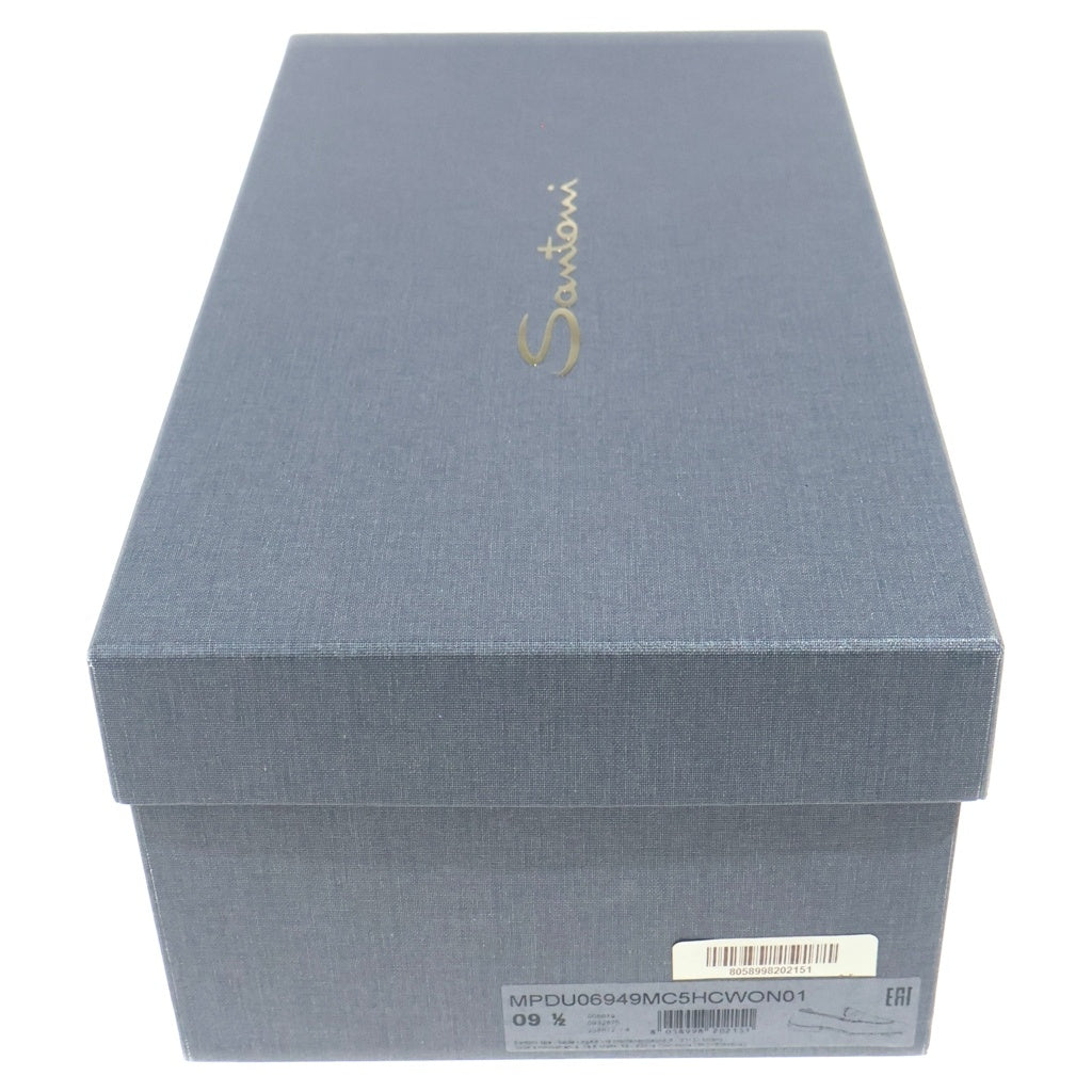 Santoni(サントーニ) クロコダイルレザー コインローファー ドレスシューズ 革靴 ブラック US10.5 6949