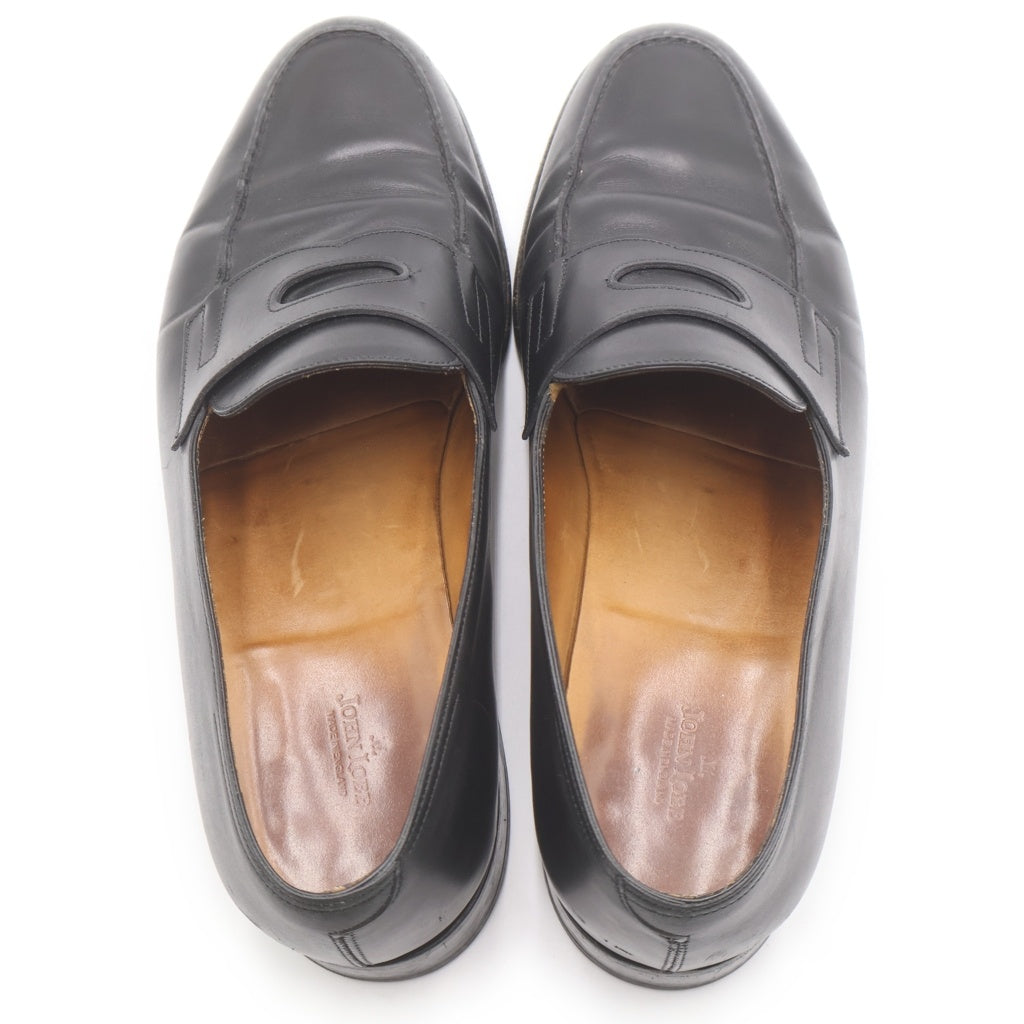 JOHN LOBB(ジョンロブ) LOPEZ ロペス レザーコインローファー シューズ 革靴 ブラック 10