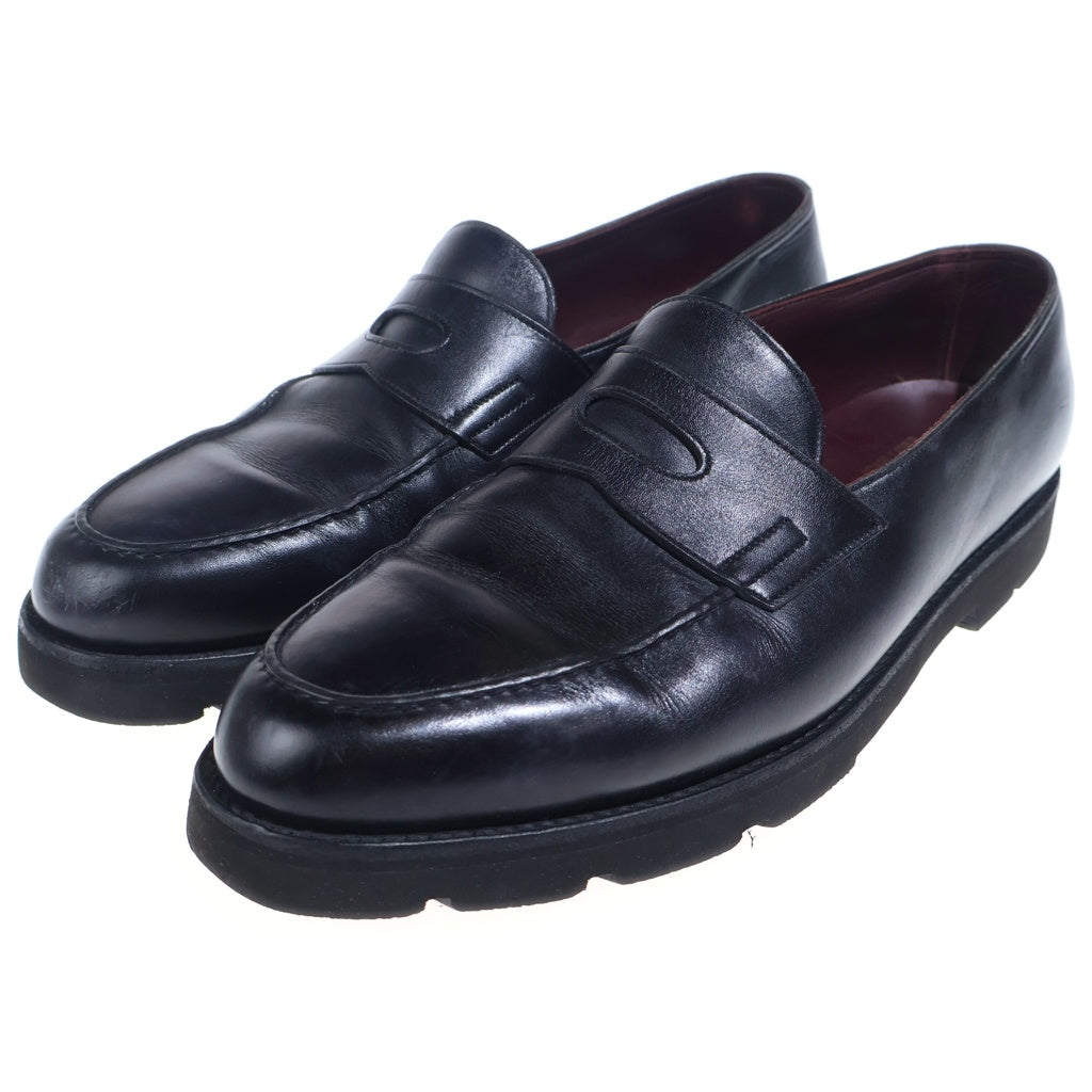 JOHN LOBB(ジョンロブ) レザーコインローファー ラバーソール シューズ 革靴 ブラック