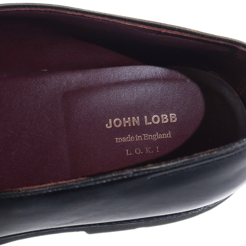 JOHN LOBB(ジョンロブ) レザーコインローファー ラバーソール シューズ 革靴 ブラック