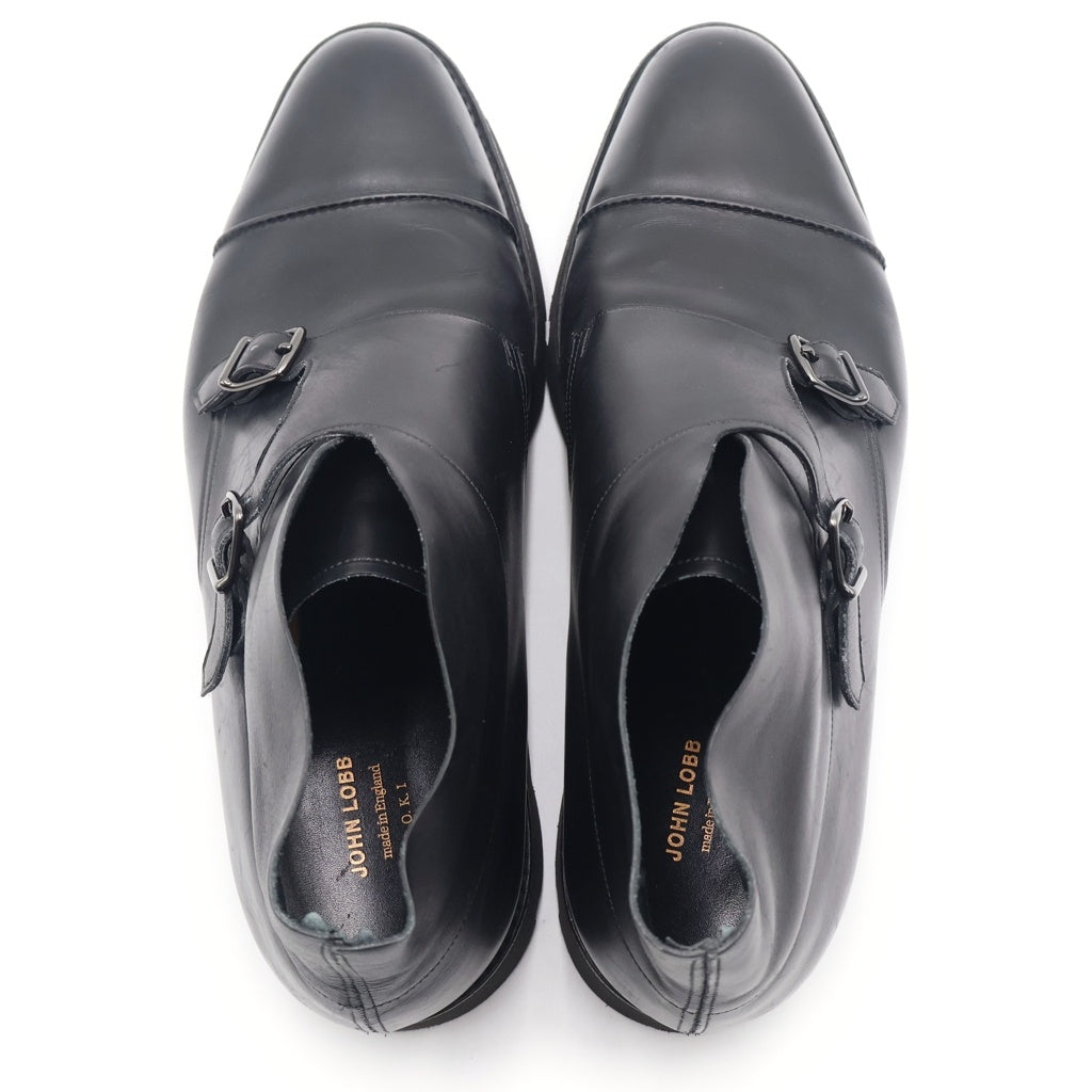 JOHN LOBB(ジョンロブ) William ウィリアム ダブルモンクストラップ レザー ドレス ダービーシューズ ブラック 144403