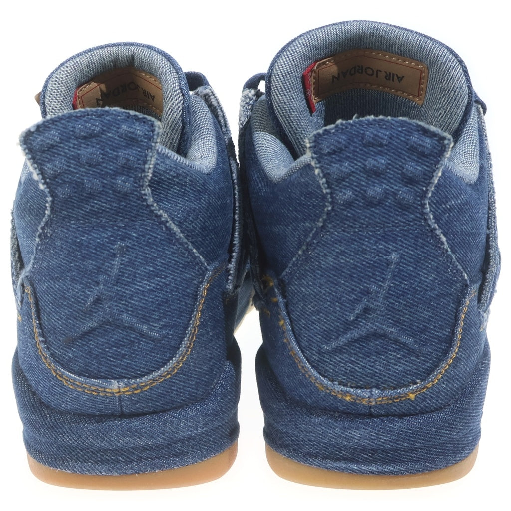 NIKE(ナイキ) ×LEVI'S AIR JORDAN 4 RETRO LEVIS NRG AO2571-401 リーバイス エアジョーダン4 レトロ Rタグ ローカットスニーカー デニム インディゴ US8/26cm