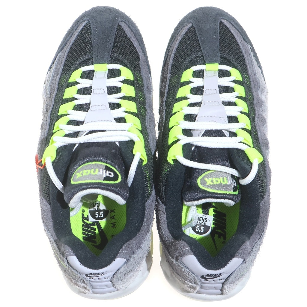 NIKE(ナイキ) ×MOMA DESIGN STORE EXCLUSIVE AIR MAX 95 HM4738-001 モマデザインストア エクスクルーシブ エアマックス95 ローカットスニーカー グリーン/グレー US5.5/24cm