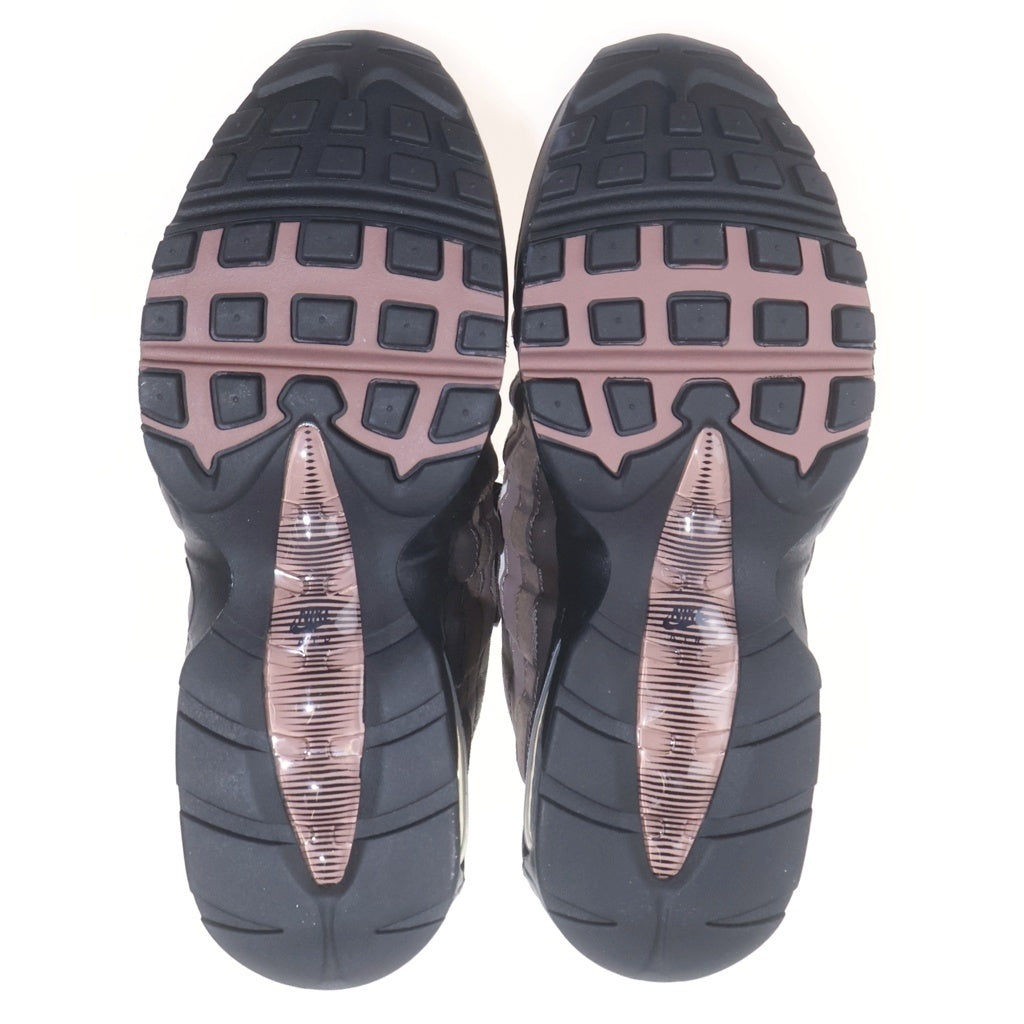 NIKE(ナイキ) WMNS AIR MAX 95 BIG BUBBLE VELVET BROWN IB6396-200 ウィメンズ エアマックス95 ビッグバブル ローカットスニーカー グレー/ブラウン US10/27cm レディース