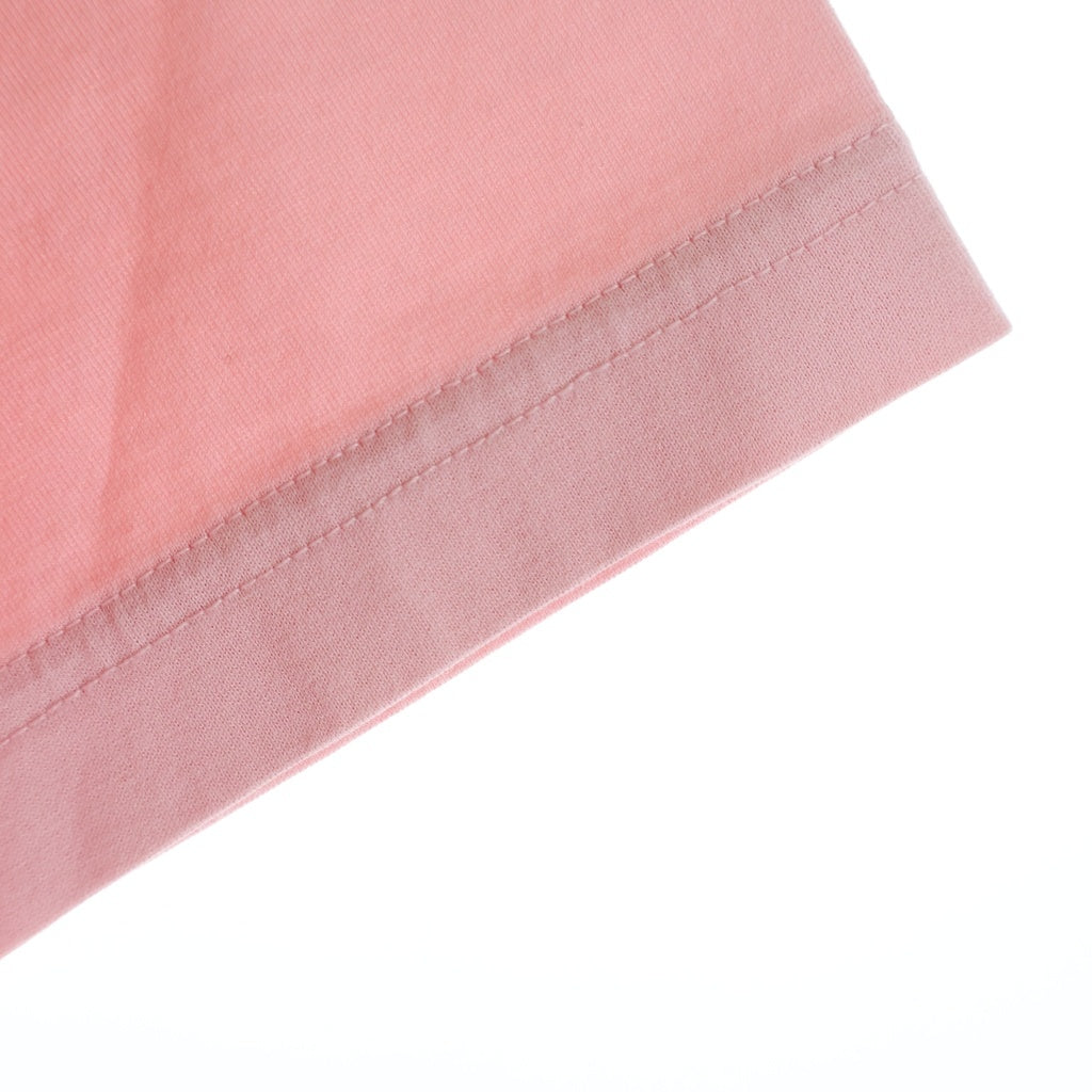 BURBERRY(バーバリー) フロント ラバーロゴ クルーネック半袖Tシャツカットソー ピンク 8067529 レディース