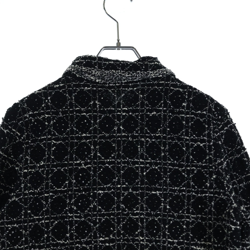 Christian Dior(クリスチャンディオール) 24SS マクロカナージュ テクニカル ツイード ジャケット ブラック 424V53AM752 レディース