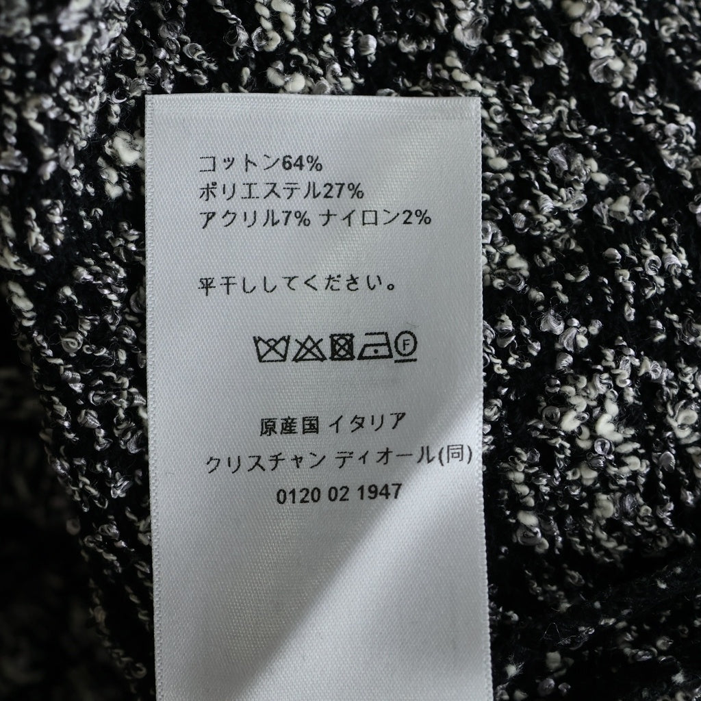 Christian Dior(クリスチャンディオール) 24SS マクロカナージュ テクニカル ツイード ジャケット ブラック 424V53AM752 レディース