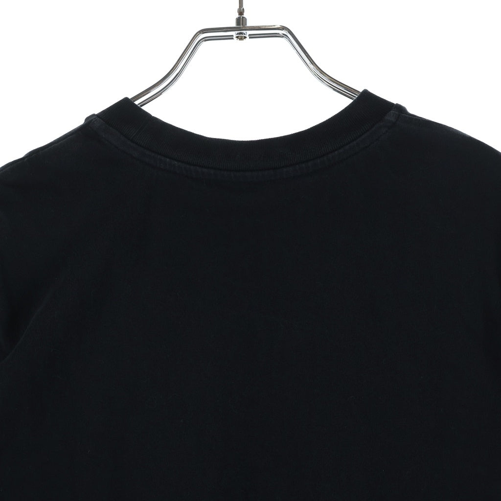 MONCLER(モンクレール) 23SS ナイロンロゴ クルーネック半袖Tシャツカットソー ブラック I20938C00018 829HP レディース