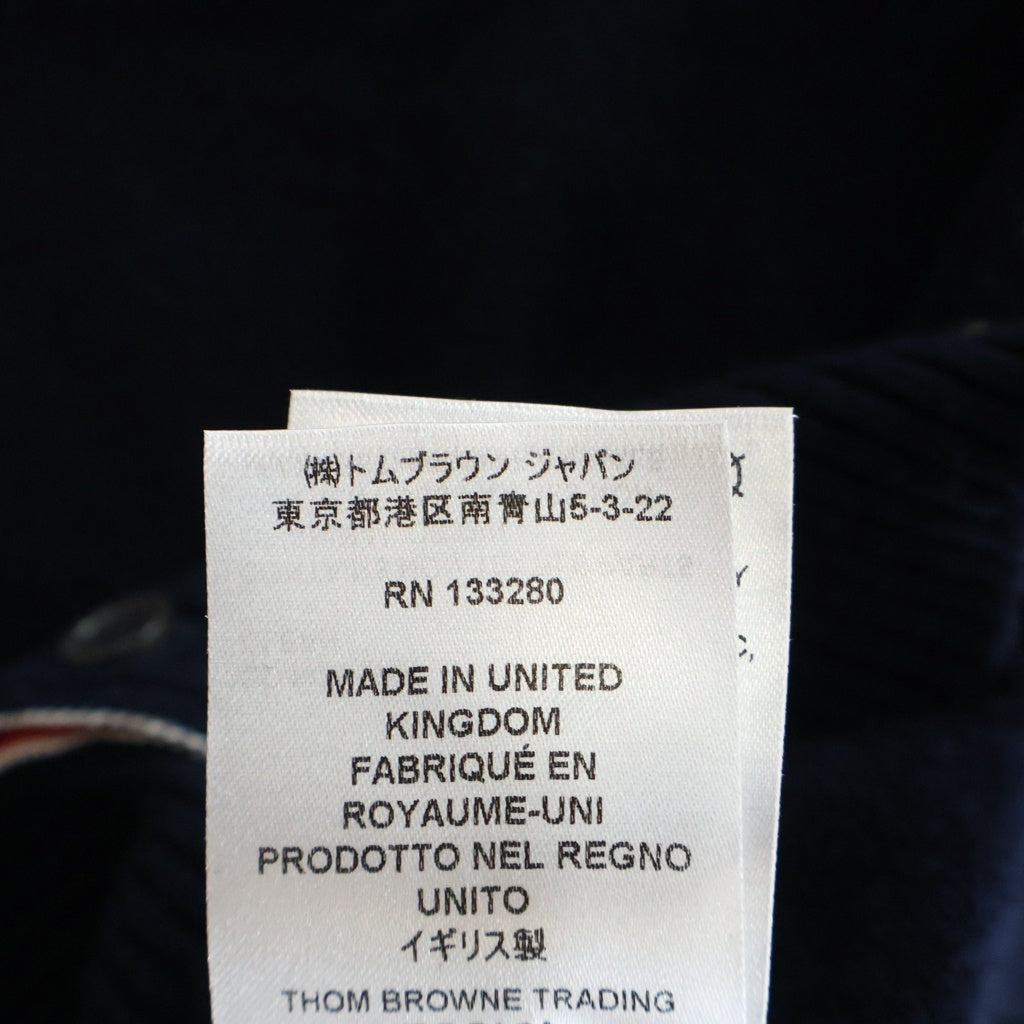 THOM BROWNE(トムブラウン) 4Bar 4バー カシミヤニット ノースリーブ タンクトップ ネイビー FKV001A-00011-415 レディース