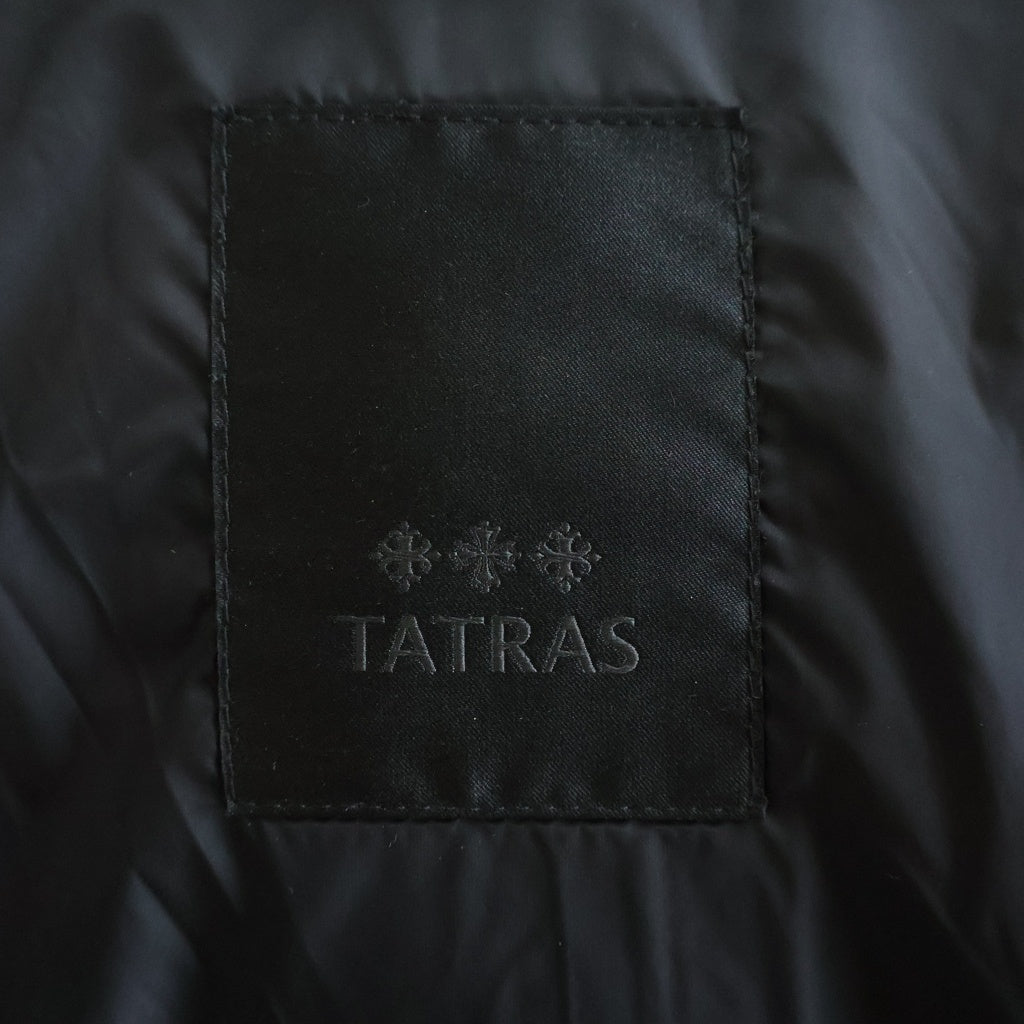 TATRAS(タトラス) AVECI アヴェーチー ラクーンファー ジップアップ ダウン ジャケット ネイビー LTAT22A4866-D レディース