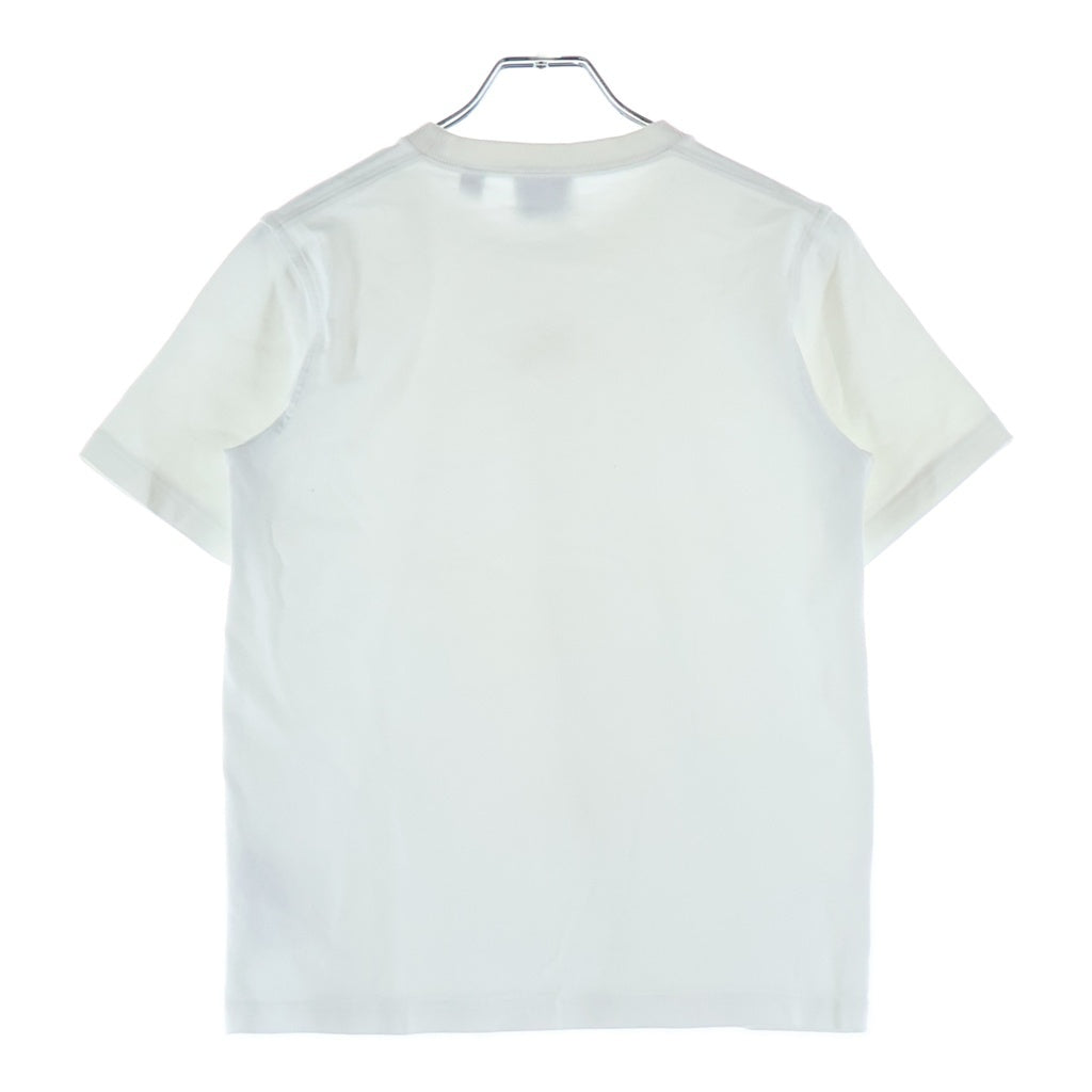 BURBERRY(バーバリー) フロントロゴプリント クルーネック半袖Tシャツカットソー ホワイト 8071641 レディース