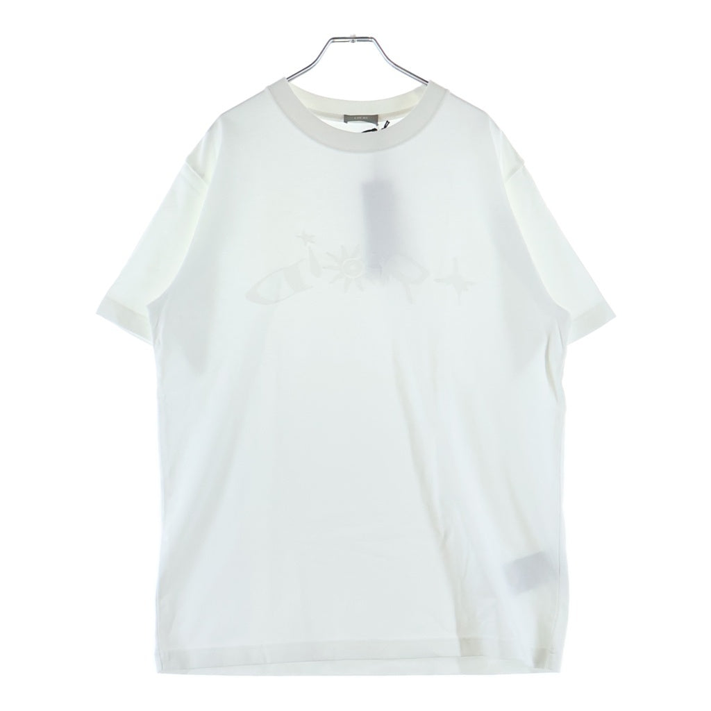 DIOR(ディオール) ×Lewis Hamilton ルイスハミルトン ロゴ刺繍 クルーネック半袖Tシャツカットソー ホワイト 593J696V0554