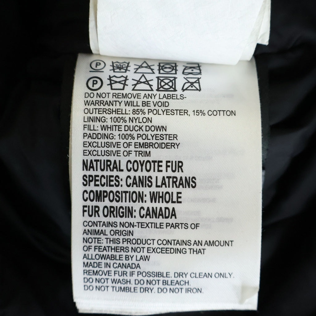 CANADA GOOSE(カナダグース) JASPER ジャスパー ファーフード付きジップアップナイロン ダウンジャケット ブラック 3438JM