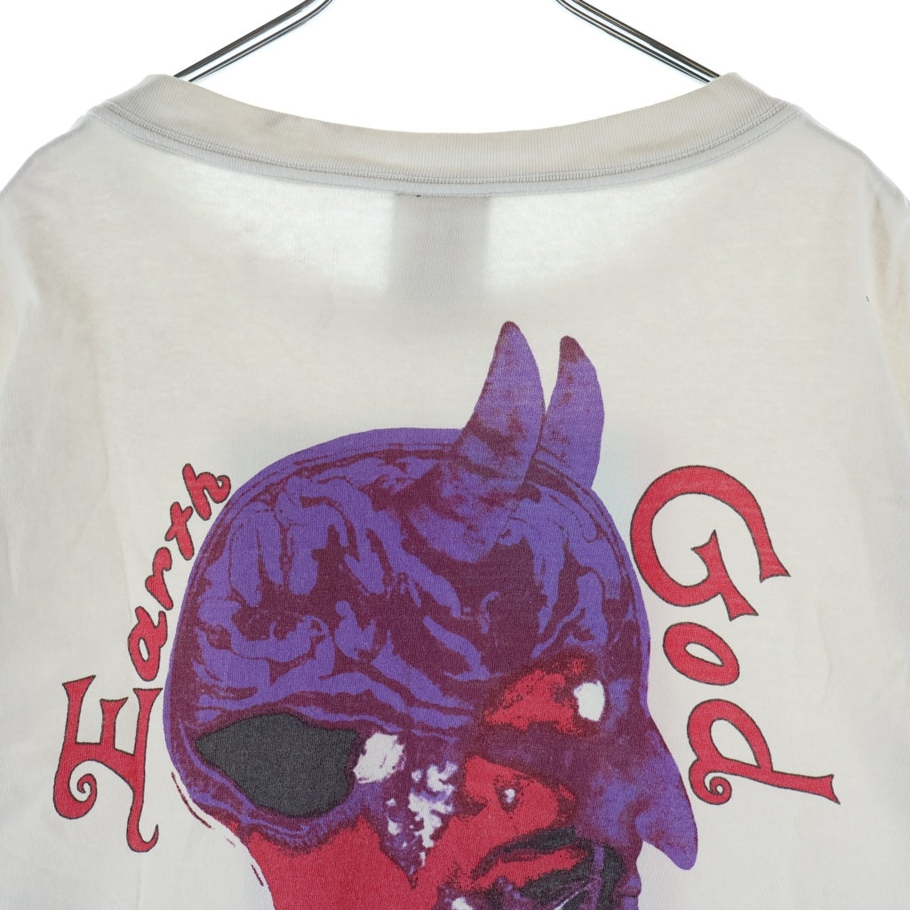 SAINT MICHAEL(セントマイケル) 23SS SPACE GOD S/S TEE SM-S23-0000-022 スペースゴッド フロントプリント クルーネック半袖Tシャツカットソー ホワイト