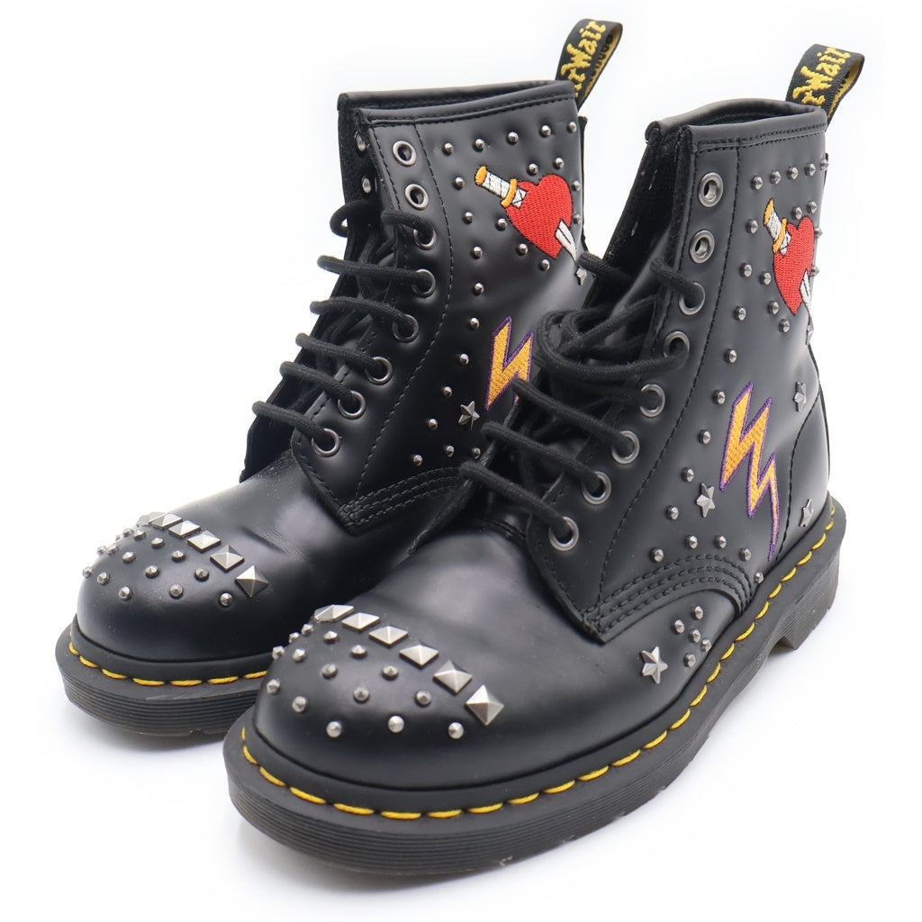 Dr.Martens(ドクターマーチン) 1460 ROCKABILLY ロカビリー 8ホール レースアップ ブーツ ブラック レディース 24207001