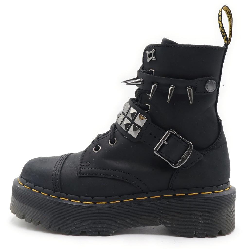 Dr.Martens(ドクターマーチン) 8I HDW QUAD 8ホール スパイクスタッズ ロックスタッズ レースアップ ブーツ ブラック レディース 40896001