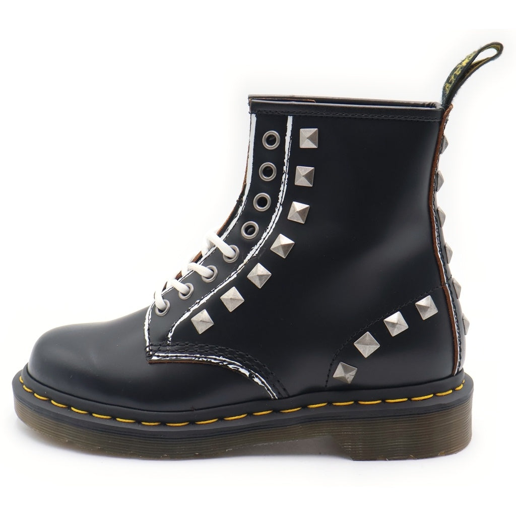 Dr.Martens(ドクターマーチン) 1460 STUD 8ホール ロックスタッズ レースアップ ブーツ ブラック レディース 25202001