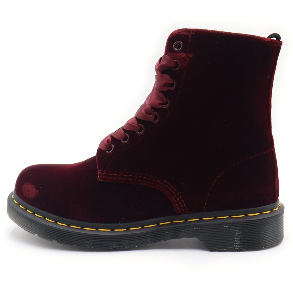 Dr.Martens(ドクターマーチン) 1460 PASCAL VELVET パスカル ベルベット レースアップ ブーツ ボルドー レディース 24329600