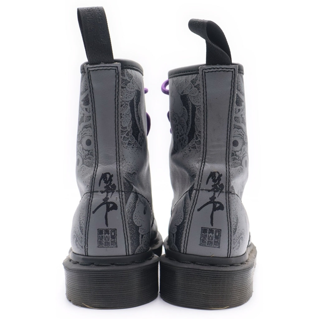 Dr.Martens(ドクターマーチン) 1460 OT タトゥー 8ホール レースアップ ブーツ グレー レディース 24239001