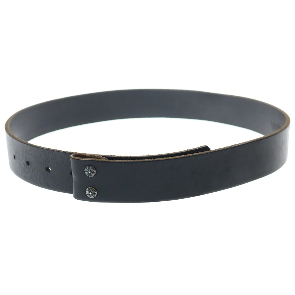 CHROME HEARTS(クロムハーツ) 1.5 STRAP 1.5インチ ホースシューリベッツ レザーベルトストラップ ブラック