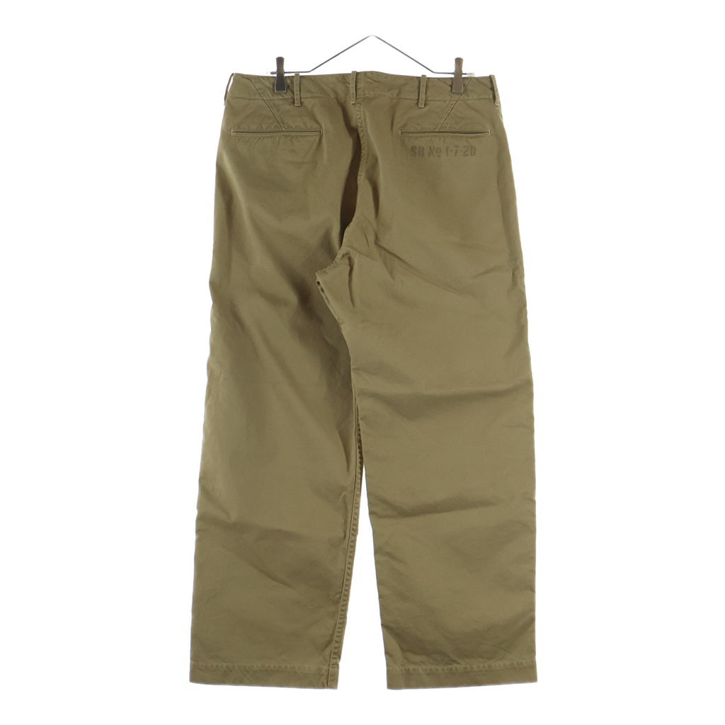 SCYE BASICS(サイベーシックス) San Joaquin Cotton Chino Military Trousers サンホアキン コットン チノ ミリタリー トラウザーズ カーキ