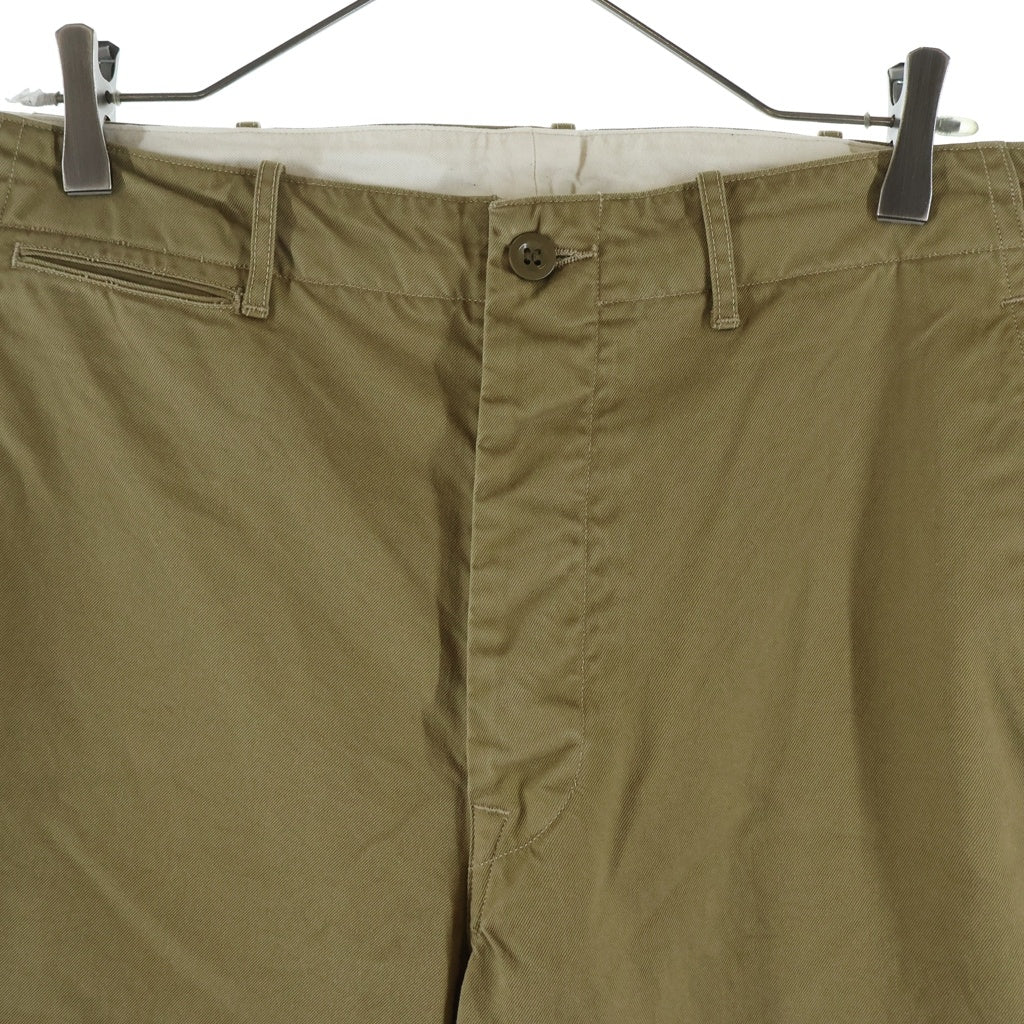 SCYE BASICS(サイベーシックス) San Joaquin Cotton Chino Military Trousers サンホアキン コットン チノ ミリタリー トラウザーズ カーキ