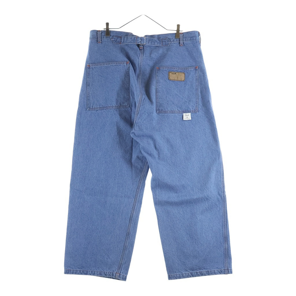 NO BRAND(ノーブランド) Gurank グランク 13oz raw denim painter pants バギー シンチバック ペインターパンツ サックスブルー