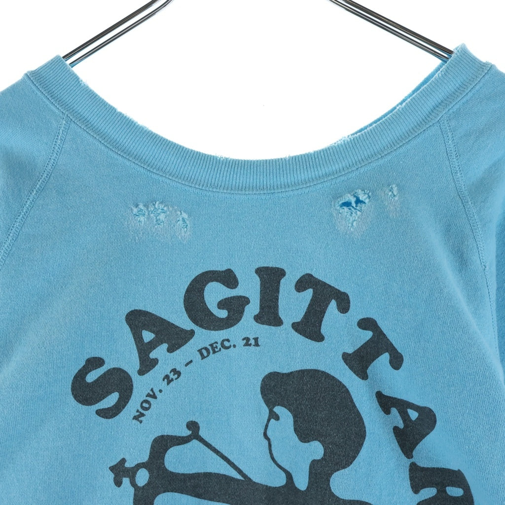 NEXUS7(ネクサスセブン) SAGITTARIUS CREW SWEAT 射手座 クルーネックスウェット ブルー ROA-NNK-C0O