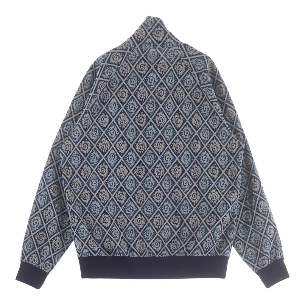 Needles(ニードルス) Track Jacket ジャガード ジップアップトラックジャケット ブルー/パープル SX402