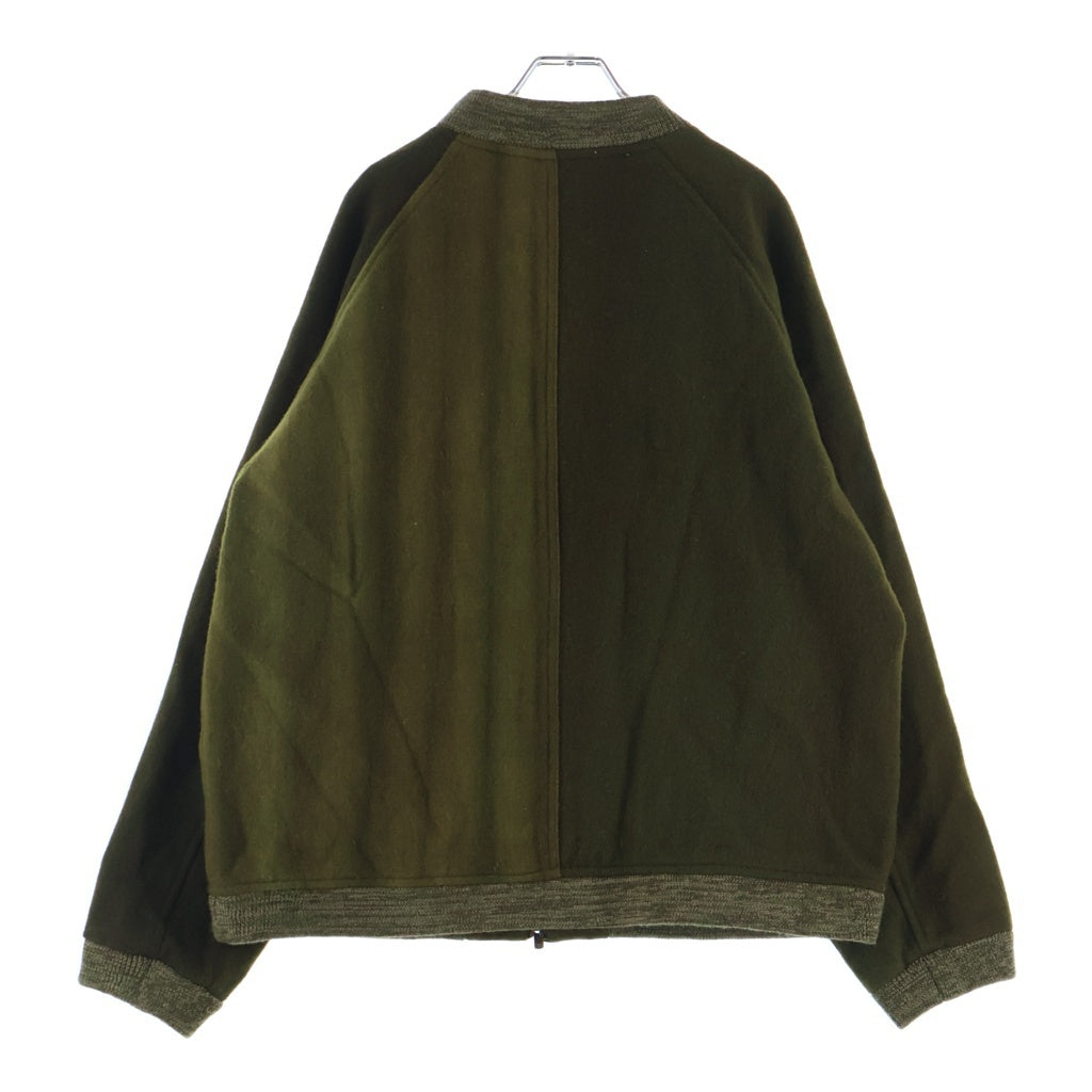 Needles(ニードルス) B.B. Jacket -Wool Uneven Dye RBBジャケット ウール アンイーブン ダイ ジップアップブルゾン カーキ RW157