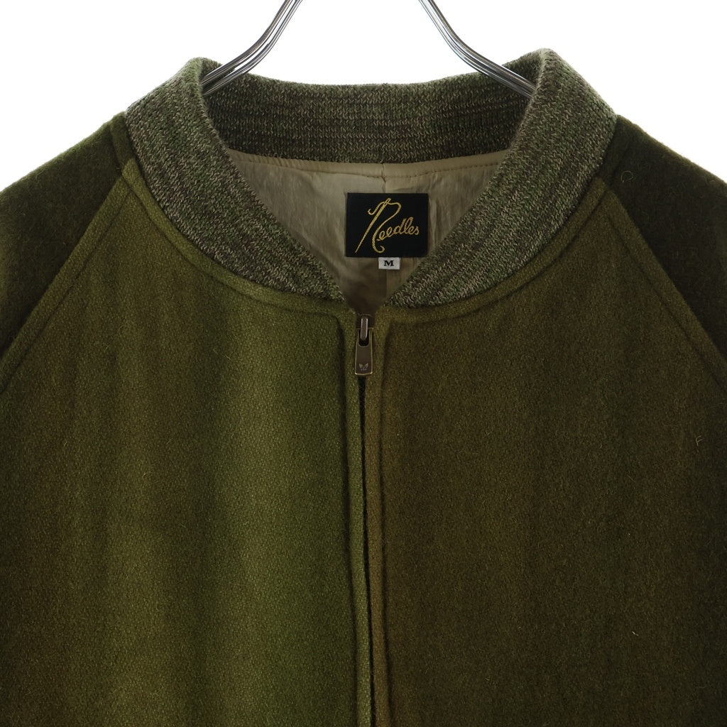 Needles(ニードルス) B.B. Jacket -Wool Uneven Dye RBBジャケット ウール アンイーブン ダイ ジップアップブルゾン カーキ RW157